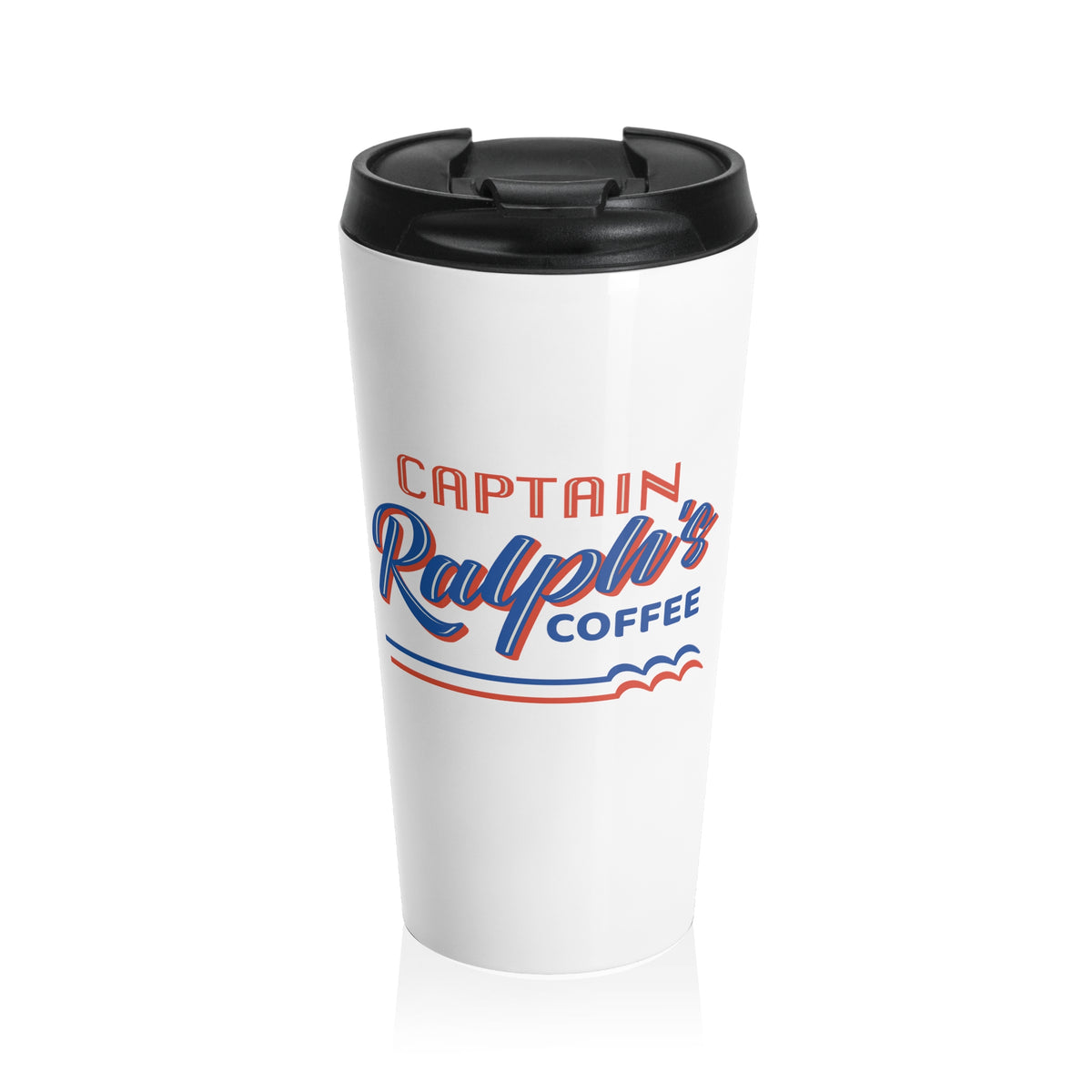 Captain Ralph's Coffee - Waves - Stainless Steel Travel Mug