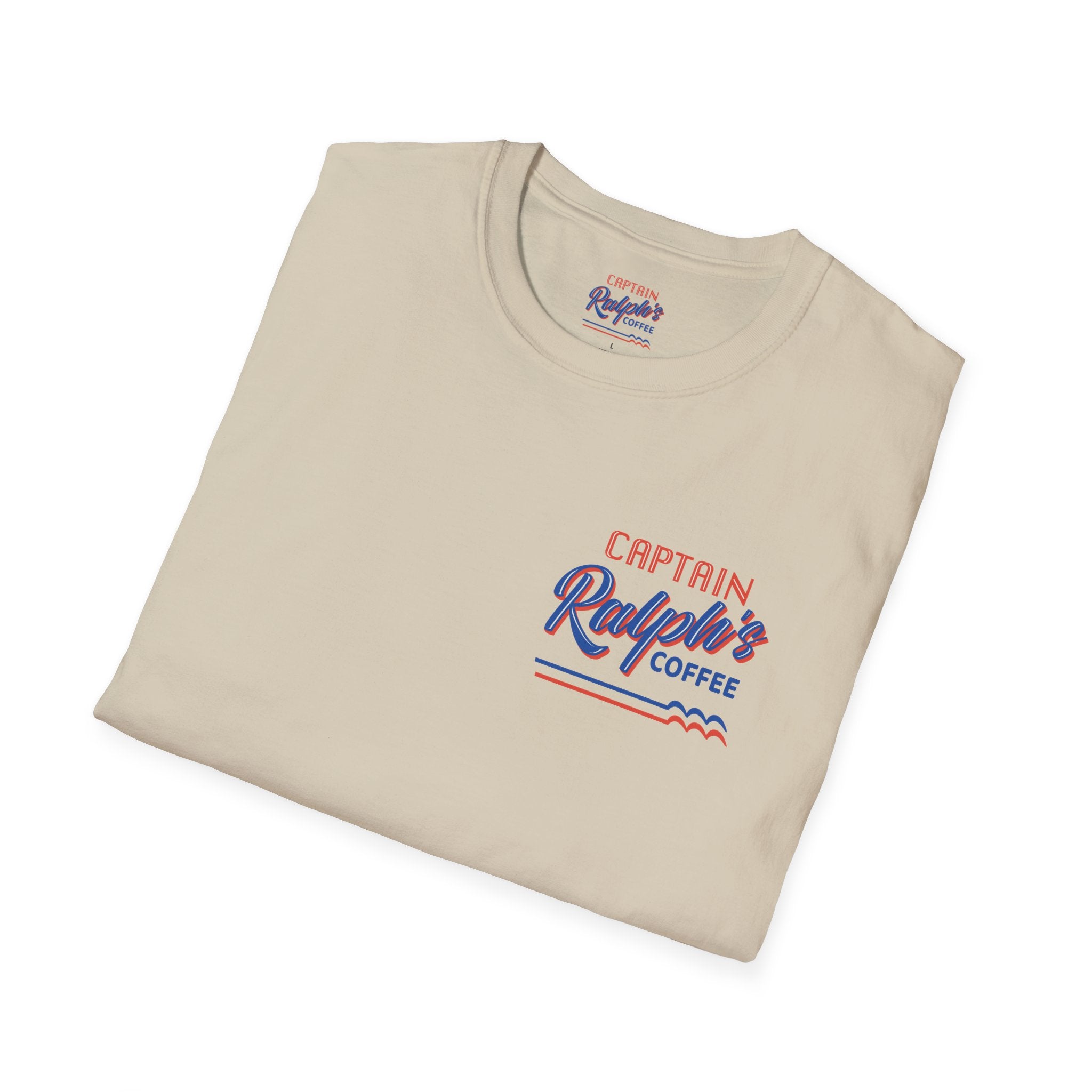 Captain Ralph's Coffee - Waves - Unisex Softstyle T-Shirt